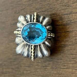 Lagos just one earring blue topaz